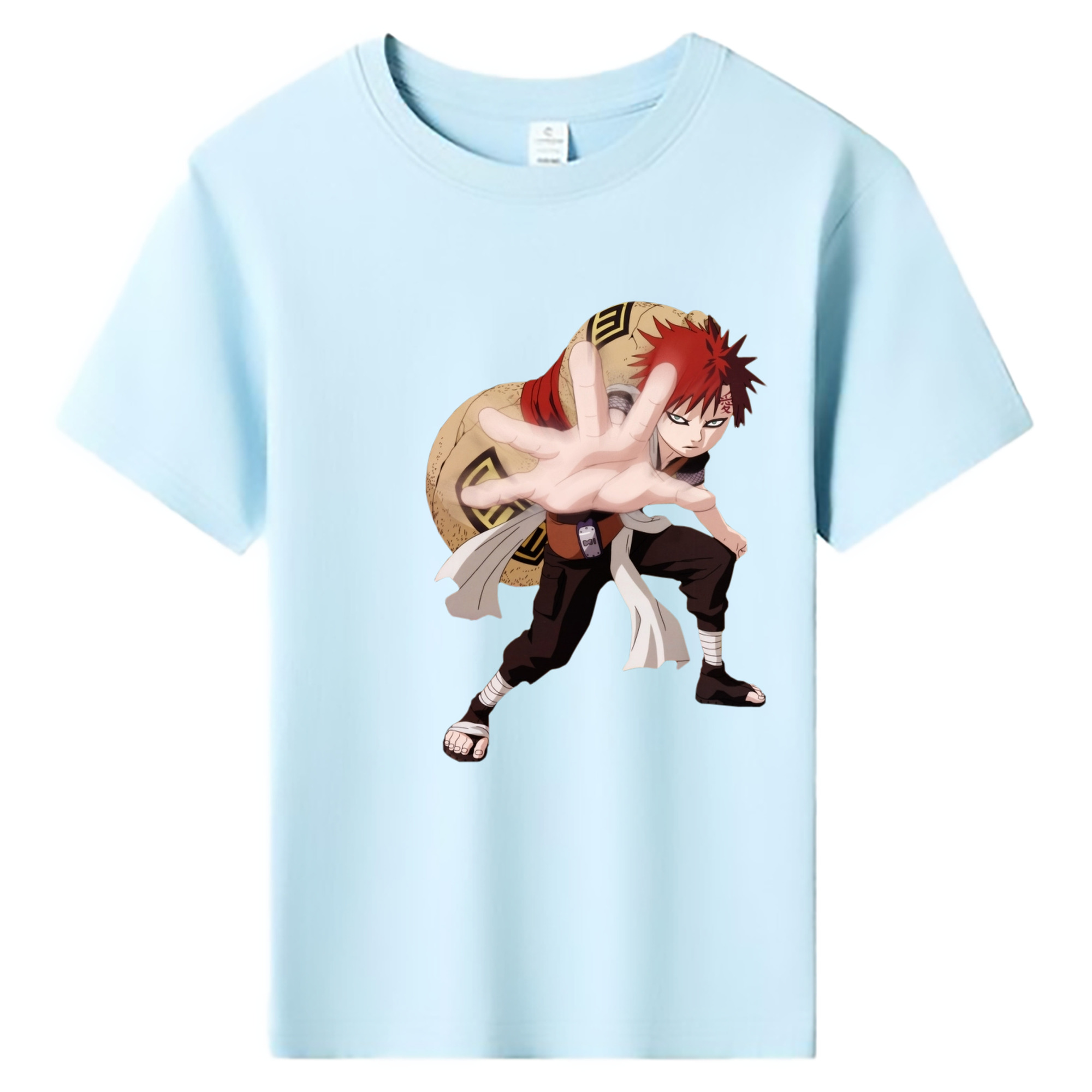（画像用） NARUTO -ナルト- ガアラ Gaara 綿100％キッズTシャツ（フロントプリント）
